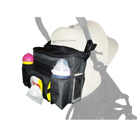 Universal Stroller Organizer, Baby Accessories Large Caddy, with Tissues - Picture 2 of 6